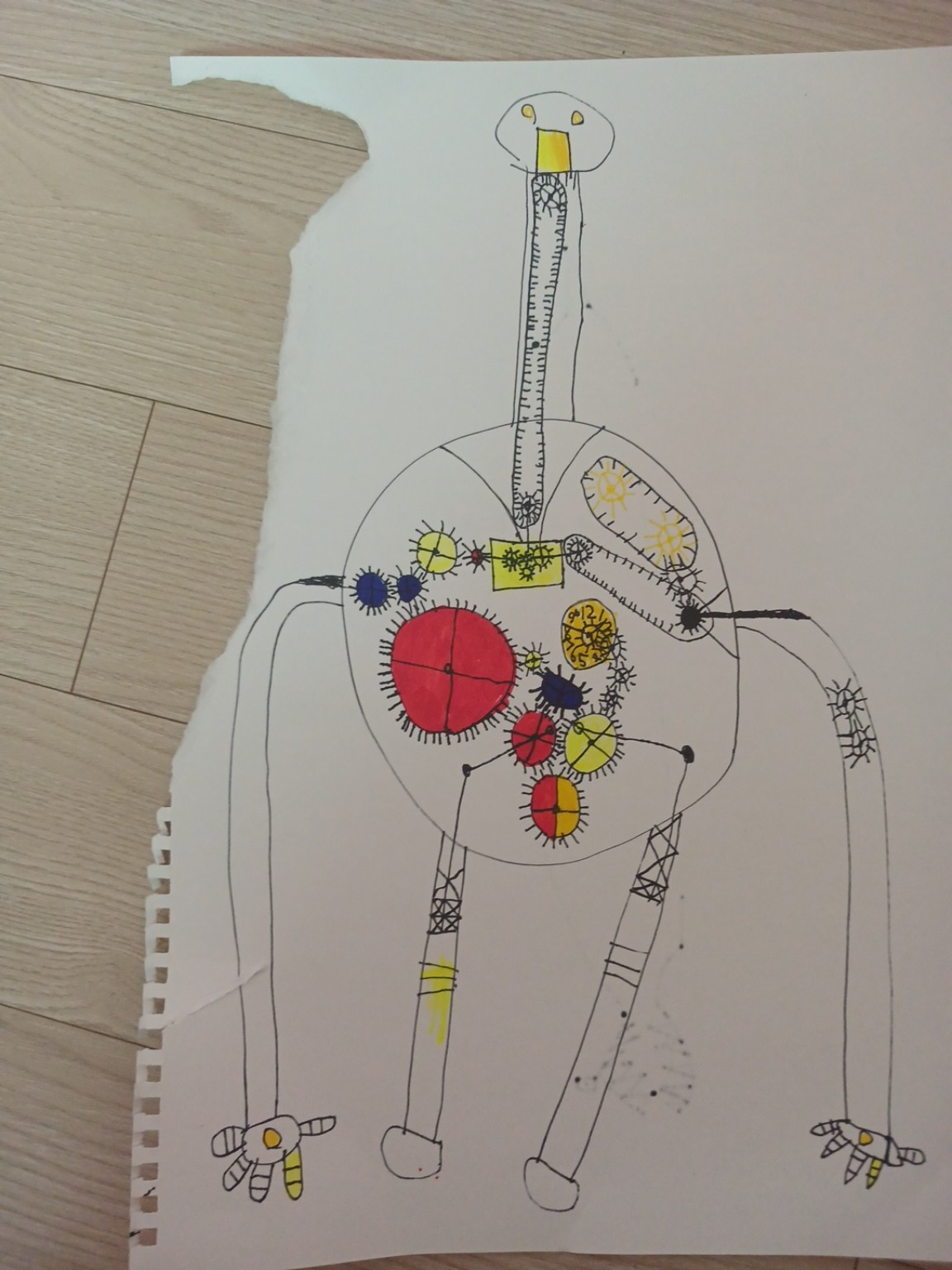 Leo's hand-drawn Circle Bot sketch