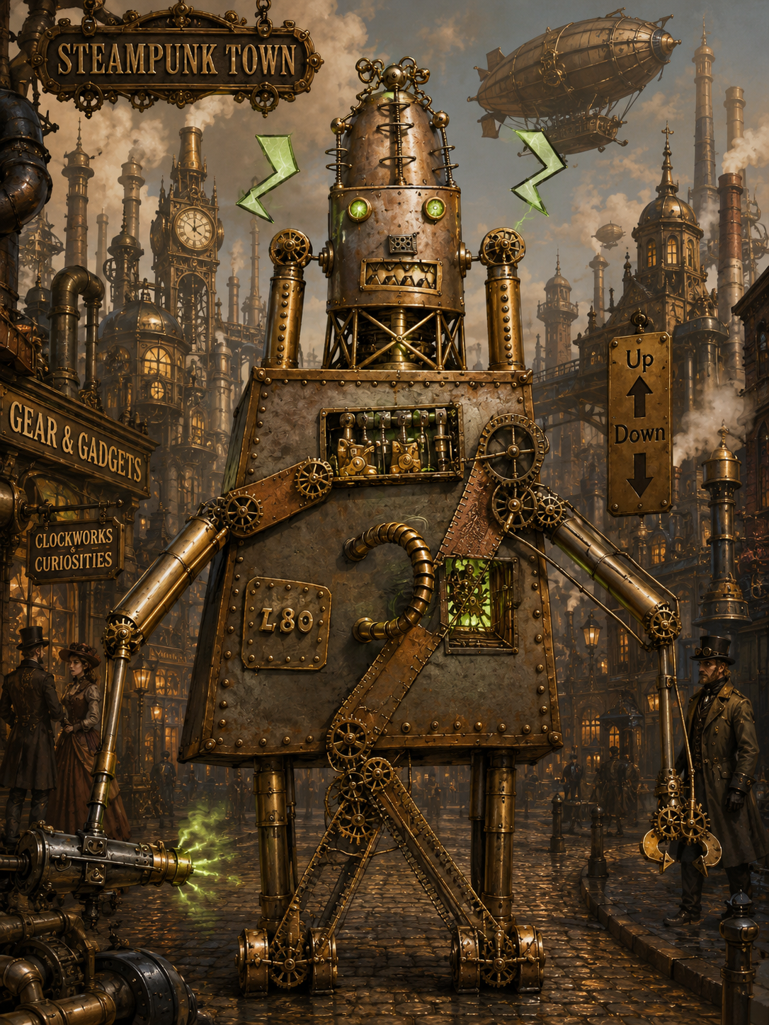 Tall Updown Bot in a clockwork city